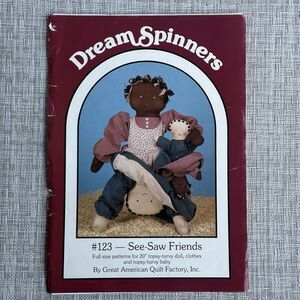 See-Saw Friends Topsy-Turvy Doll Pattern Dream Spinners 123 Great American Quilt
